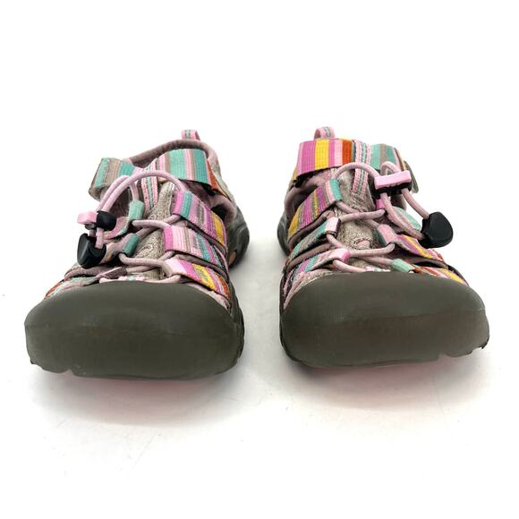 Keen Kids 3 (EU35) Pink Rainbow Newport Water Sandal Closed Toe - Picture 3 of 9